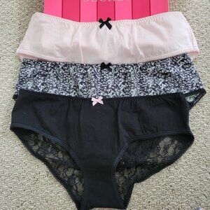 Victoria's Secret Cheeky Lace & Cotton Size L